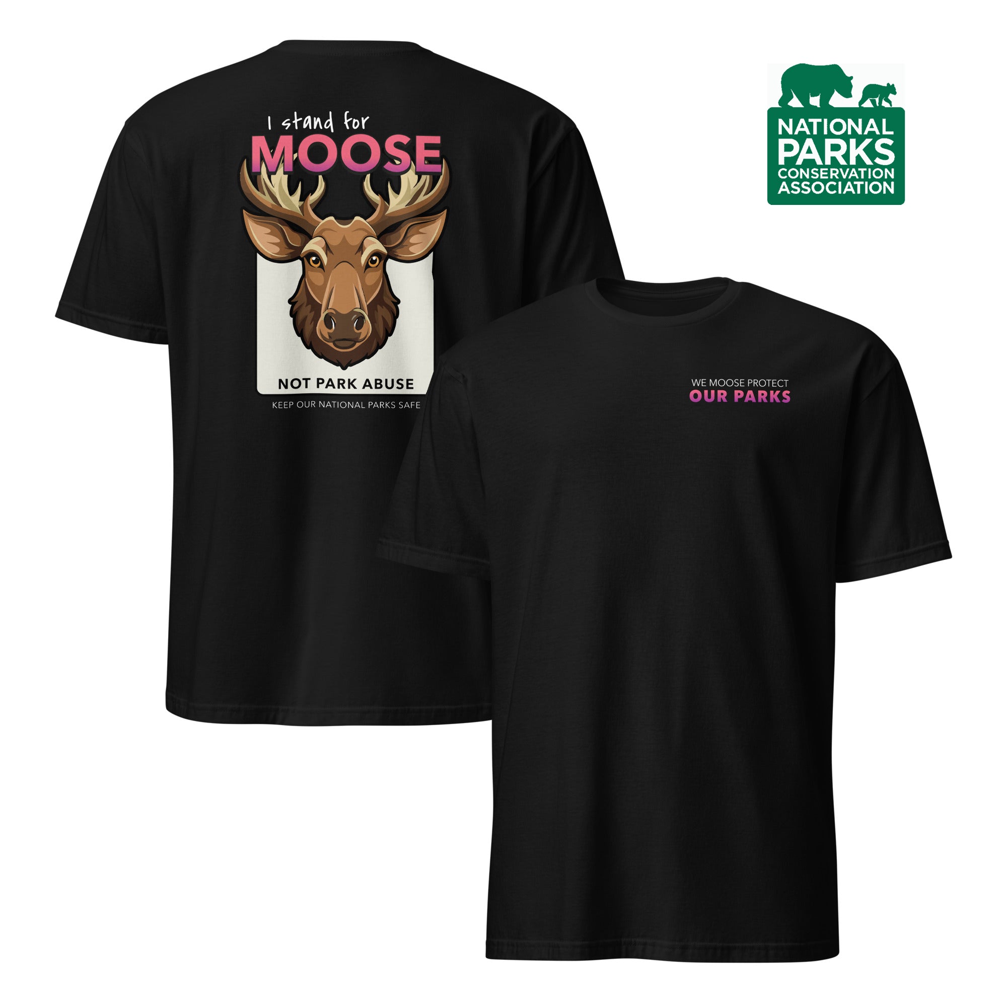 Moose Protect Our Parks T-Shirt