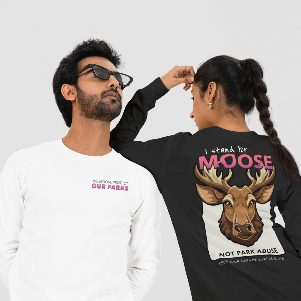Moose Protect Our Parks - Long Sleeve Shirt