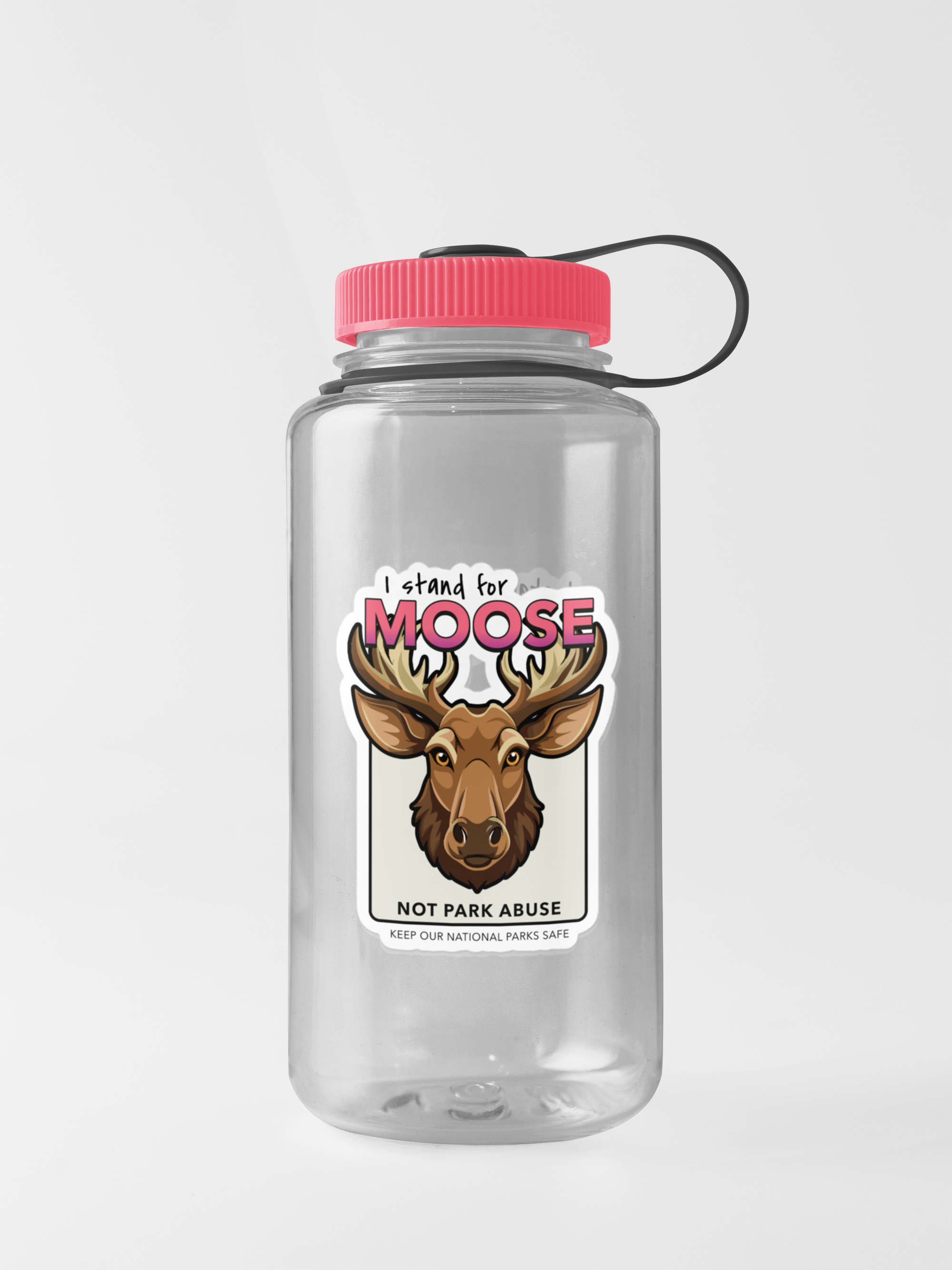 Moose Protect Our Parks Sticker