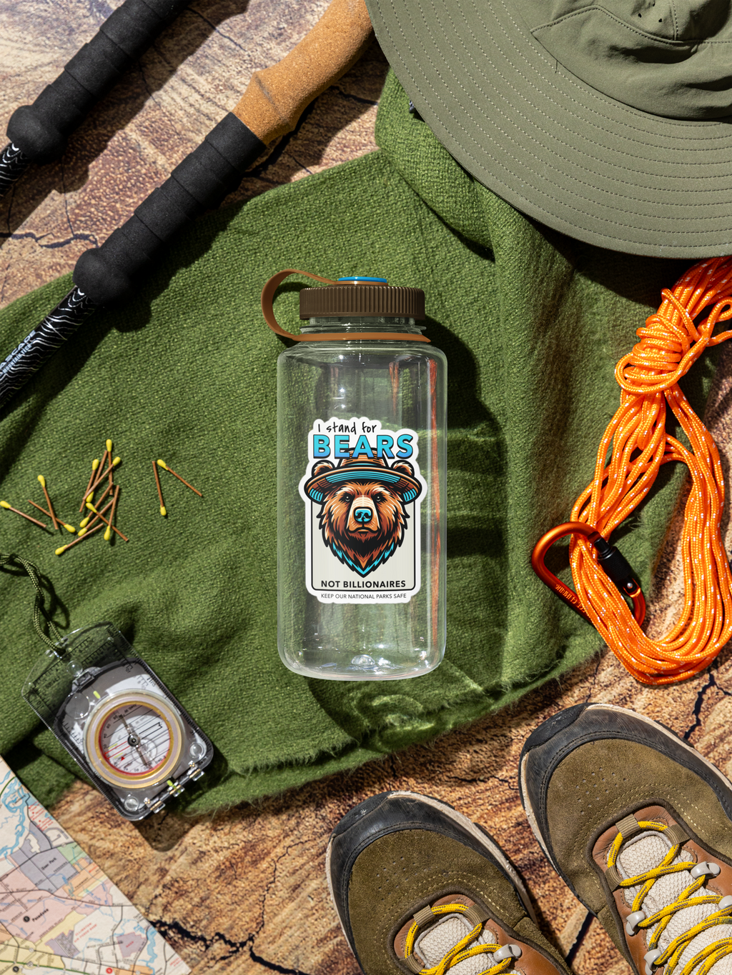 Bears Not Billionaires Sticker