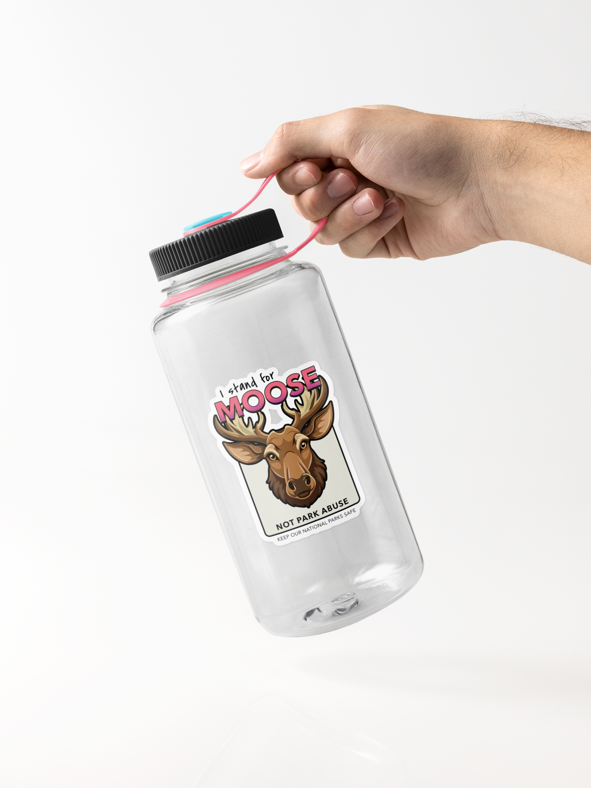 Moose Protect Our Parks Sticker