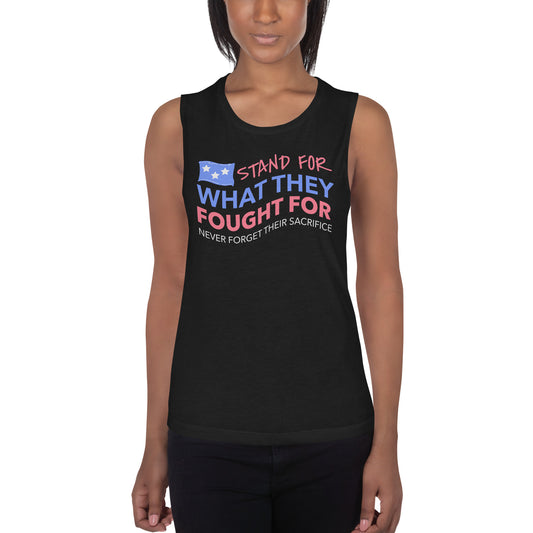 Stand For What They Fought For- Women's Tank Top